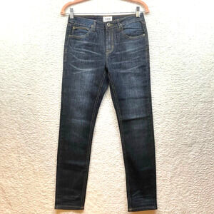 Hudson Girls Skinny Jeans 14 Blue Denim Mid Rise Dark Wash Stretch Cotton Blend